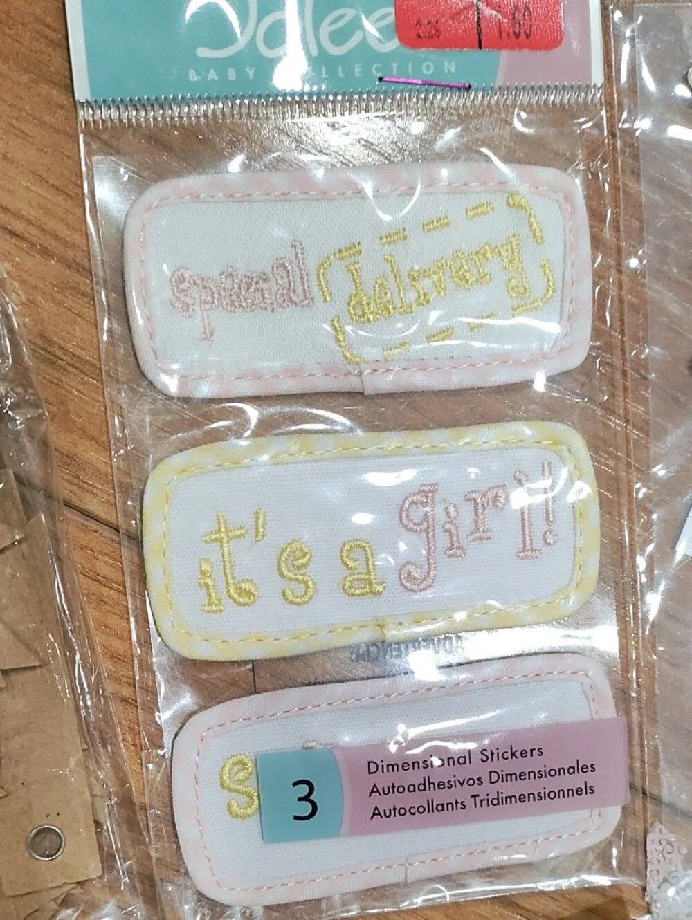 It's a Girl Baby-Themed Embellishments